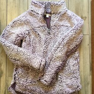 Sherpa fleece pullover! Super soft!